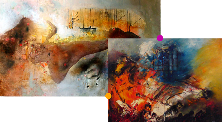 peintures abstraites